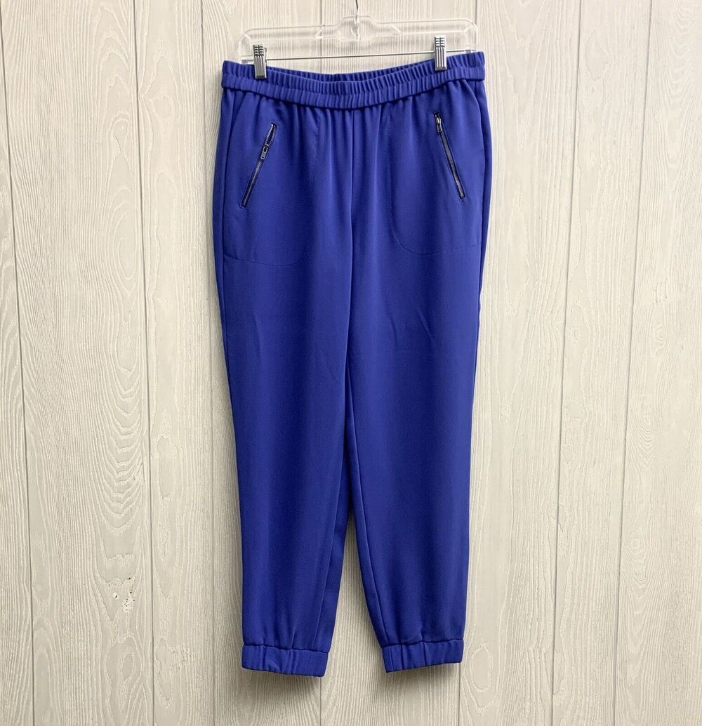 J. Crew Blue Jogger Pant Zip Pockets Size 6